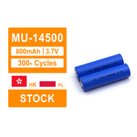 14500 MU-14500 Sel Baterai Li-ion 3.7V 800mAh Dapat Diisi Ulang Kelas A-10 ℃ ~60 ℃   Senter Mainan Tahan Suhu Tinggi untuk Peralatan Rumah Tangga Kecil