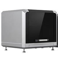 Machine de découpe laser à fibre de bureau 800W 1200W 1000W, découpeuse laser compacte pour métal 400x400mm