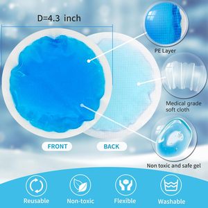 Paket es Gel panas dingin yang dapat digunakan kembali untuk cedera alergi pereda nyeri bahu kompres biru hijau Boo Boos untuk siswa - Product Image 3