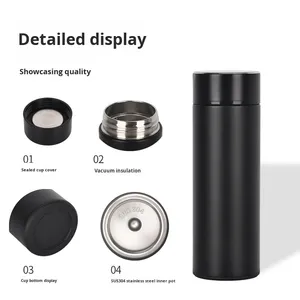 Thermos d'affaires haut de gamme 400 ml en acier inoxydable 304, ensemble de bouteilles isothermes avec <span class=keywords><strong>infuseur</strong></span> <span class=keywords><strong>à</strong></span> thé, cadeau - Product Image 3