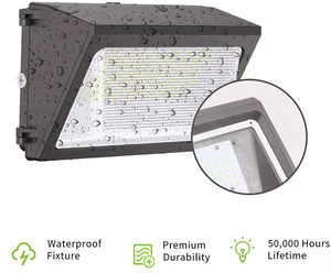 Aixuan alta qualità IP65 esterno impermeabile <span class=keywords><strong>sensore</strong></span> di movimento esterno Wallpack <span class=keywords><strong>lampada</strong></span> 50W 100W LED muro Pack luce <span class=keywords><strong>con</strong></span> fotocellula - Product Image 5