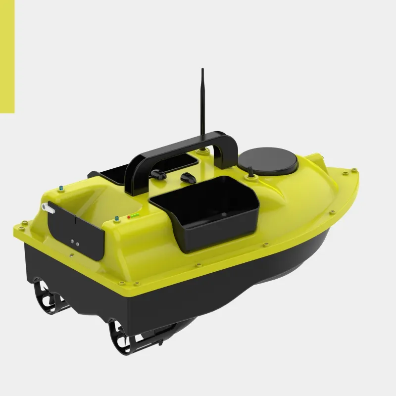 Newest 3 Hoppers Smart Fast Fishing Boat Auto Adjust Shipping Route 500M Remote Control One Key Return RC Fishing Bait Boat