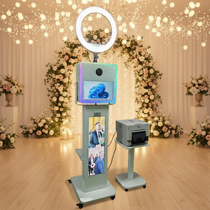 ตู้ถ่ายรูปงานแต่งงานพร้อมขาตั้งจอโฆษณา กล้อง DSLR ตัวเลือกเครื่องพิมพ์ จอ LCD แบบสัมผัส คอมพิวเตอร์ในตัว - Product Image 3