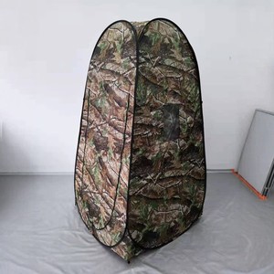 Carpa <span class=keywords><strong>de</strong></span> Inodoro Plegable <span class=keywords><strong>de</strong></span> Camuflaje, Refugio Portátil para Ducha y Vestidor al Aire Libre, Toldo Piramidal Impermeable para Camping <span class=keywords><strong>de</strong></span> Montaje Instantáneo - Product Image 1