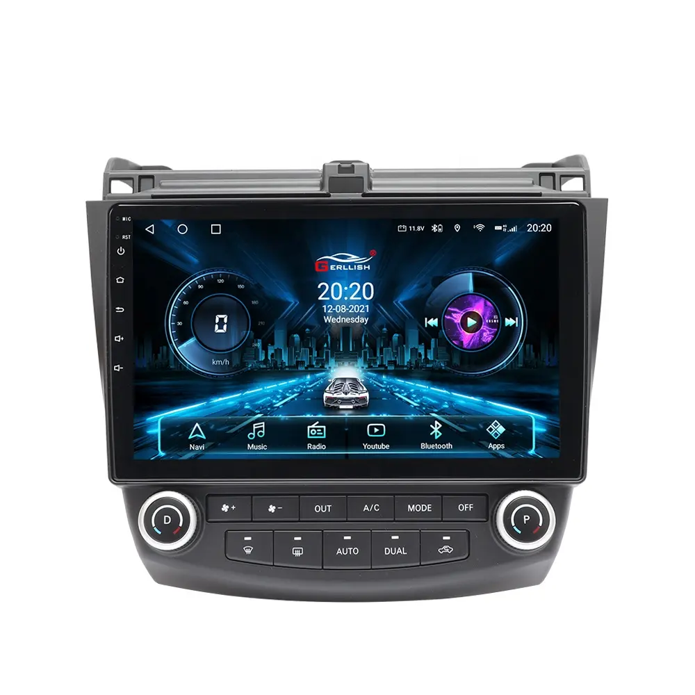 10.2 pollici Android car audio stereo radio lettore dvd di navigazione gps per Honda accord 7 Accord ex 2003-2007