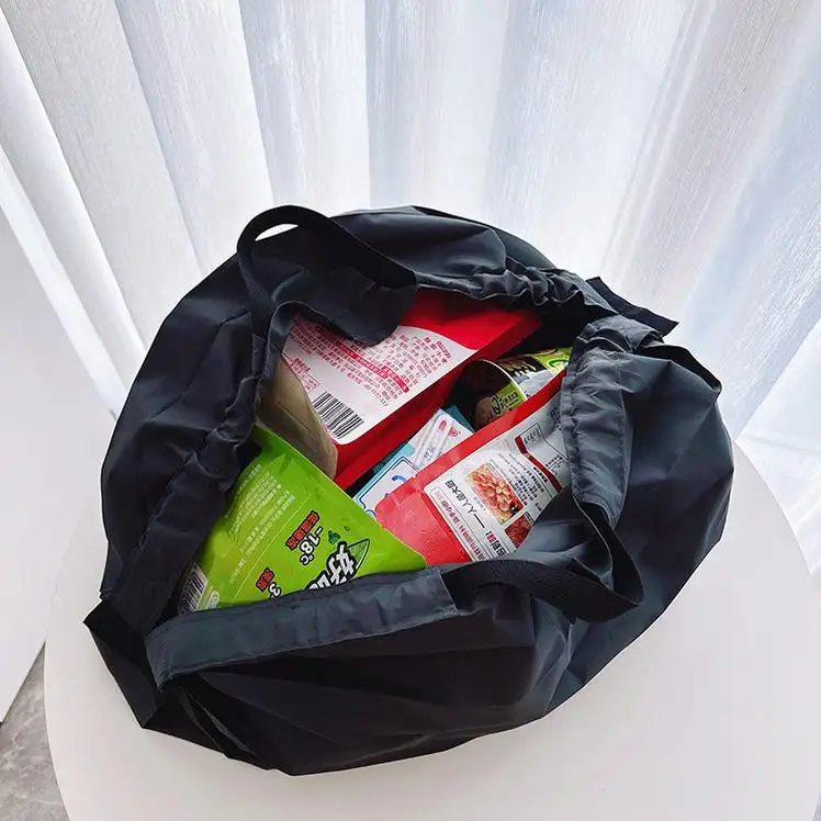 पुन: प्रयोज्य शॉपिंग बैग कॉटन लघु व्यवसाय हैंडबैग हैंडल पीपी बुना लड़कियों क्लच यात्रा शर्ट खाद्य ड्रॉस्ट्रिंग एलडीपीई प्लास्टिक बैग