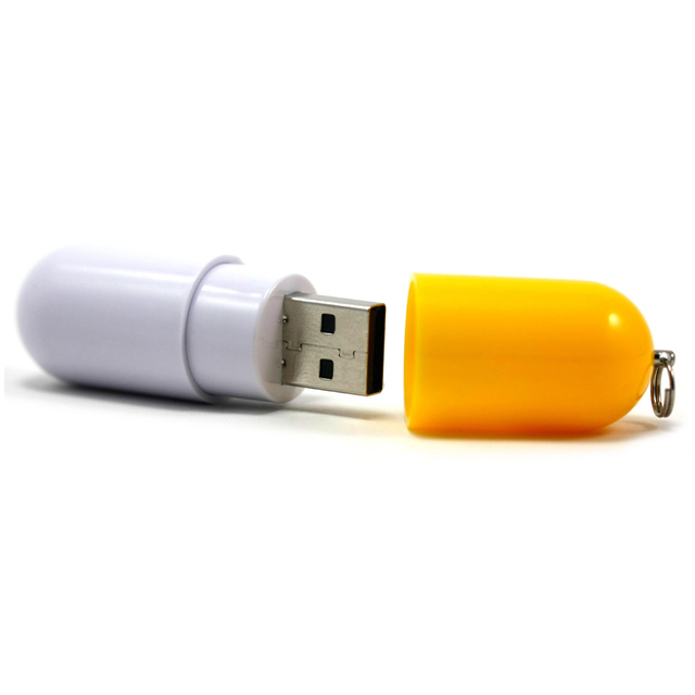 Medicine Company Souvenir Gift Custom Logo 4GB 8GB 16GB 32GB Capsule Pill Shaped Usb Flash Memory Stick Disk on Key Thumb Drive