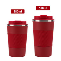 Gobelet isotherme à double paroi en acier inoxydable, 380/510ml, tasse à café de voyage, avec Logo personnalisé, pour voyage