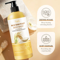 TWG RTS 950ml Gel Douche Hydratant Soyeux à la Pulpe de Riz Brut, Vente en Gros, Gel Douche Rafraîchissant, Contrôle du Sébum et Blanchissant