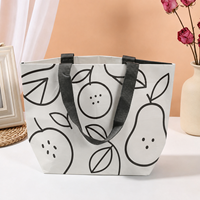 Sac en bâche RPET gris rose de haute qualité, personnalisé, durable, lavable, imperméable, écologique, recyclable, cousu, pour le shopping