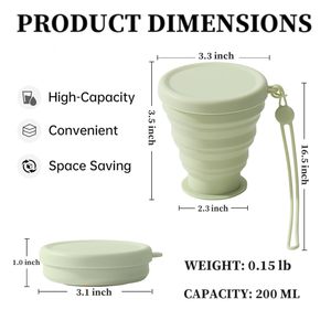 Borraccia in Silicone Senza BPA Personalizzabile all'Ingrosso, Accessorio Durevole per Bere all'Aperto, Adatta per <span class=keywords><strong>Acqua</strong></span> Bollente - Product Image 5