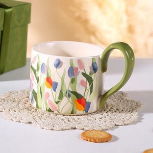 Sens avancé vintage de tasse à café et soucoupe set niche ins mug - Product Image 3