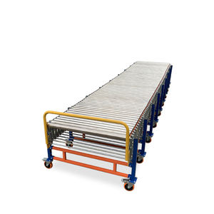 Konveyor rol fleksibel kualitas tinggi sistem rol sabuk mesin otomatis konveyor rol bermotor bongkar beban truk - Product Image 4