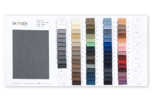 Commercio all'ingrosso alla moda morbido TR vestito saia semplice Dobby tessuto in magazzino con l'alta qualità tessuto in poliestere Rayon viscosa - Product Image 3