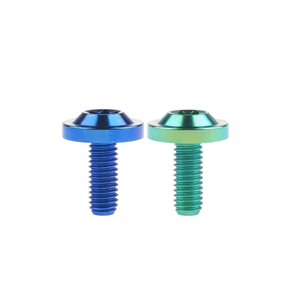 Tùy chỉnh đầy màu sắc kẽm mạ M5 M6 M8 Titan lớn nút đầu bu lông gr2 <span class=keywords><strong>GR5</strong></span> Torx đĩa đầu bu lông Titan cho xe máy - Product Image 5