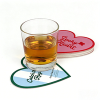 Sottobicchieri in Carta Assorbente Personalizzati per Birra e Bevande, Basso MOQ, Sottobicchieri Monouso in Cartone Spesso con Stampa in Rilievo