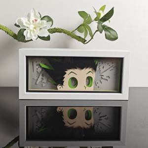 Boîte à lumière LED d'anime, entrepôt américain en stock, lumière verte brillante, personnage 3D, décoration lumineuse, art mural pour <span class=keywords><strong>chambre</strong></span> d'<span class=keywords><strong>otaku</strong></span>, livraison rapide aux États-Unis - Product Image 3