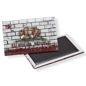 Imán de nevera de metal personalizado de alta calidad, recuerdo de estaño, 80*53mm - Product Image 1