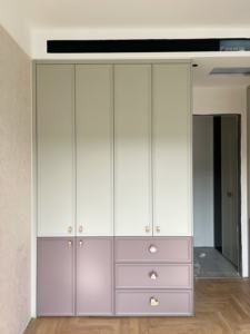 <span class=keywords><strong>Armadio</strong></span> Moderno Minimalista in Stile Francese Crema per Camera da Ragazza / Mobile Contenitore per Camera da Letto - Product Image 3