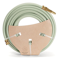 Tuyau d'arrosage de jardin en PVC Winslow & Ross 15 m 1/2 po, durable, excellent pour l'arrosage et le nettoyage de la pelouse, avec raccords en laiton