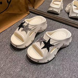 Women's Customizable Luxury Open Summer Beach <b>Sandals</b> High-Heeled <b>Wedges</b> <b>Platform</b> Thicksole Breathable Open Breathable Winter - Product Image 1