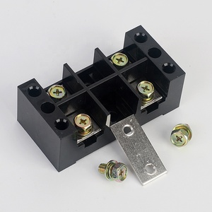 Высокий ток 25A 50A 660V фиксированный винтовой клеммный блок латунный медный разъем для автомобильной электрической распределительной платы - Product Image 5