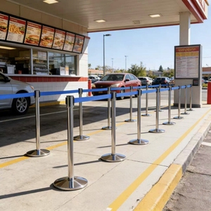 เสาคั่นแบบยืดหดได้ที่เชื่อถือได้ พร้อมฐานเหล็กหล่อ 7 กก. เหมาะสำหรับศูนย์จัดแสดงนิทรรศการและพื้นที่รอ<span class=keywords><strong>คอย</strong></span>ในโรงพยาบาล - Product Image 6