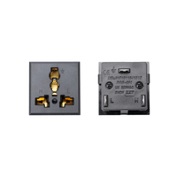 Prise de courant universelle multifonction en gros, 3 prises 13A 250VAC, montage sur panneau, chargeur pour armoire d'équipement, assemblage OEM