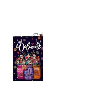 30 X 45cm Double-Sided Burlap Day of the Dead Garden <b>Flag</b> Pennant Style Digital Printed for Festive Yard Decor - Product Image 4