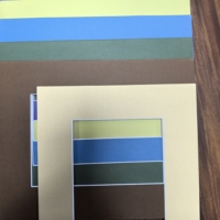 105 g/m² Harz-beschichtetes, doppelseitiges, umweltfreundliches Passepartout-Papier aus reinem Holzzellstoff, gefärbtes Spezialpapier für die Bildergalerie-Montage
