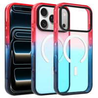 Coque de téléphone pour iPhone 18 Pro MAX, couleur dégradée, coque transparente antichoc pour iPhone 17, personnalisable
