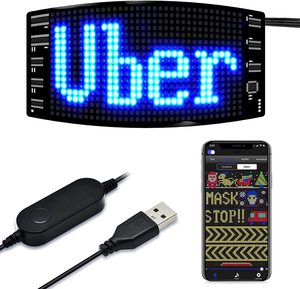 Smooth Sleek Bendable Waterproof LED RGB <strong>Matrix</strong> Panel Ready for Car Logo Text Display Flexible LED Car Outdoor Digital <strong>Poster</strong> - Product Image 1