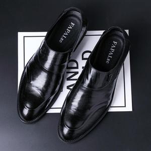Chaussures en cuir de luxe pour hommes 2025 de qualité supérieure, à lacets, grandes tailles, avec logo personnalisé, pour le bureau - Product Image 4