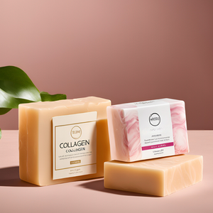 개인 라벨 솔리드 비누 뷰티 수제 콜라겐 비누 - Product Image 1