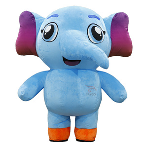 Precio de fábrica fabricante personaje de dibujos animados inflable Popular elefante mascota disfraz para <span class=keywords><strong>alquiler</strong></span> comercial publicidad - Product Image 6