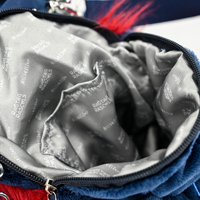 Sac à dos enfant personnalisé en peluche loup moelleux, avec sangle réglable, cartable animal en peluche, design personnalisé pour cadeaux d'anniversaire