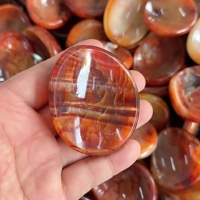 Mangkuk Agate Carnelian Alami Grosir, Ukiran Mosaik Kristal Merah, Dekorasi Rumah untuk Penyembuhan