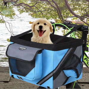 Panier de vélo pliable <span class=keywords><strong>pour</strong></span> petits animaux domestiques, chat, <span class=keywords><strong>chien</strong></span>, paniers de vélo, guidon de vélo, panier avant, petit transporteur <span class=keywords><strong>pour</strong></span> chat, <span class=keywords><strong>chien</strong></span>, <span class=keywords><strong>pour</strong></span> les voyages, les courses - Product Image 1