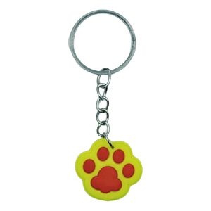 Portachiavi 3D a forma di zampa di gatto, morbido ciondolo a forma di zampa di animale, ciondolo per borsa, portachiavi a zampa di gatto multicolore per borsa, Kerring - Product Image 6