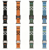 Bracelet de montre tactique robuste en nylon avec boucle magnétique, bracelet de sport d'extérieur pour Apple Watch Ultra 2 Series 10 9 8