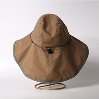 Chapeau de pêche unisexe personnalisé à large bord, imperméable, protection UV, respirant, en maille, style safari, type boonie