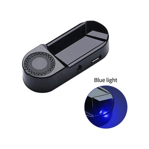 <span class=keywords><strong>Luz</strong></span> de Alarma Solar para Coche, LED Rojo/Azul Intermitente, Inalámbrica, Antirrobo, Recargable con Energía Solar, con Función de Ambientador - Product Image 5