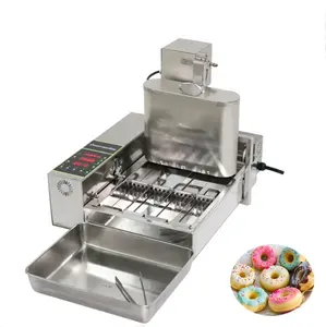 4 Rows Professional Small Mini Automatic Donut Frying Making Machine