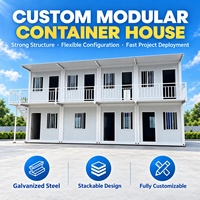 Üretici İki Katlı Prefabrik Çelik Sandviç Panel İşçi Kampı Yurt Binası Satılık Portatif Konteyner Evler
