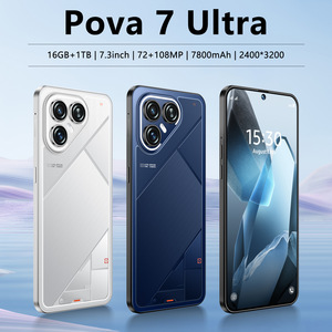 Nuevo Teléfono Inteligente Pova <span class=keywords><strong>7</strong></span> Ultra 2025, 16+1TB, 4G/5G, Android 15, Versión Global, Experiencia Real, Desbloqueo Rápido por Huella Dactilar, LED - Product Image 3