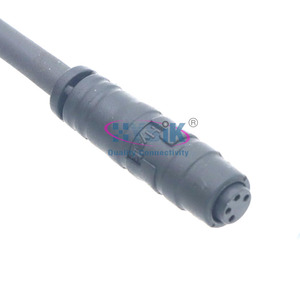 Blocco rapido M8 cavo 3 Pin connettore ad angolo retto Cordset femmina Pull Push cavo per sensore - Product Image 4