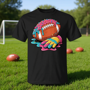 T-shirt Football Drip Ice Cream Football pour homme noir taille L - Product Image 3
