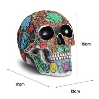 Crâne en résine sculpté 1:1, modèle de crâne humain SKB84, cadeau d'Halloween, ornement de bar