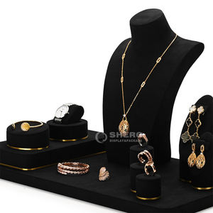 SHERO personnalisé bijoux collier présentoirs blanc en cuir Pu bijoux présentoirs série pour pendentif collier buste - Product Image 2