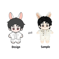 2025 personnalisé 20cm peluche poupée Commission personnage KPOP idole personnalisé bricolage créateur Chibi Anime Figure coton poupée